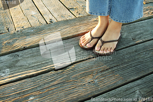 Image of On a boardwalk