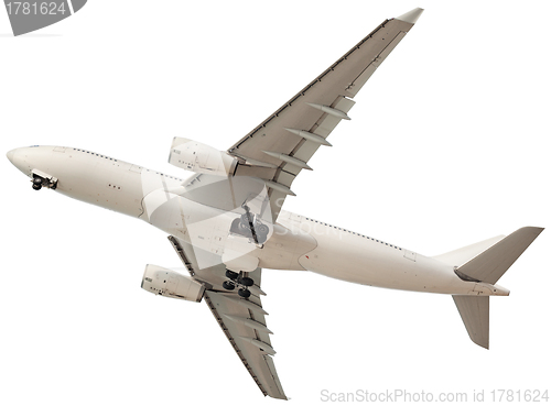 Image of Airplane on a white background