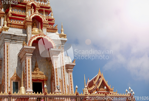 Image of Detail of building - Buddhist temple