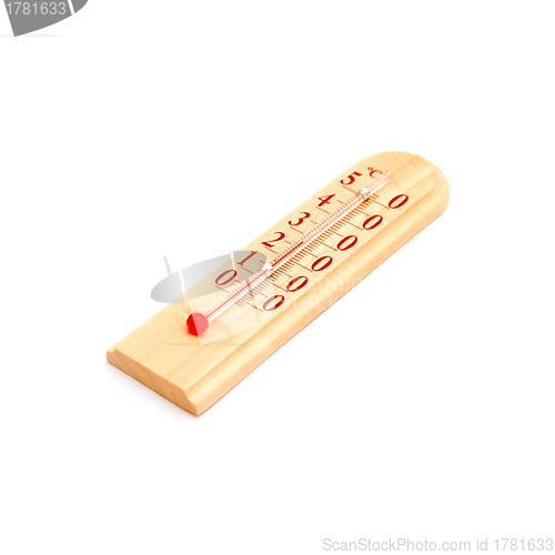 Image of Wooden celsius thermometer