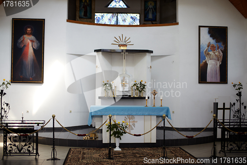Image of The altar in the Chapel in Suodþiai village
