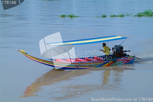 Image of High-speed longtail boat in Thailand