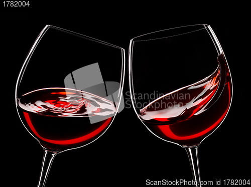 Image of two glasses of red wine