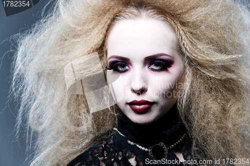 Image of young beautiful vampire