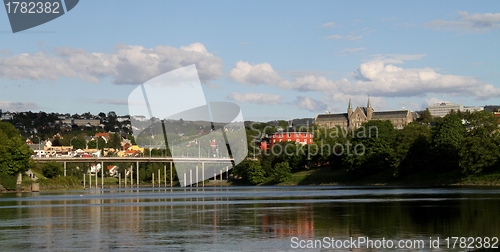 Image of Trondheim and the river Nid