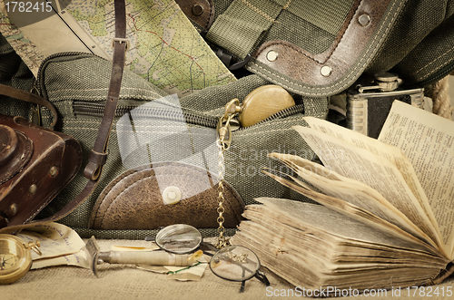 Image of Travel theme still life