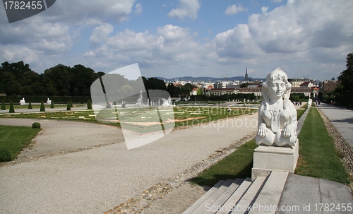 Image of Vienna seen from Upper Belvedere