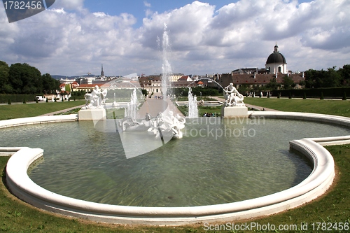 Image of Belveder palace gardens, Vienna