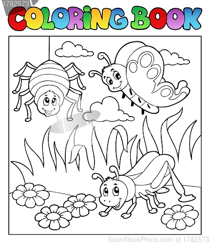 Image of Coloring book bugs theme image 1