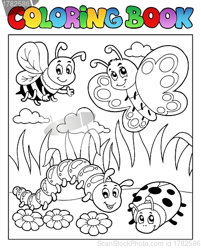 Image of Coloring book bugs theme image 2