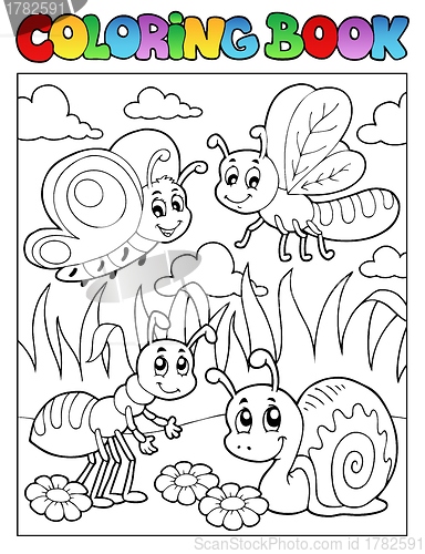 Image of Coloring book bugs theme image 3