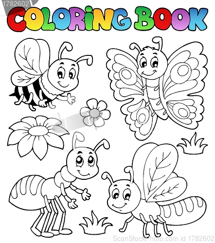 Image of Coloring book cute bugs 2