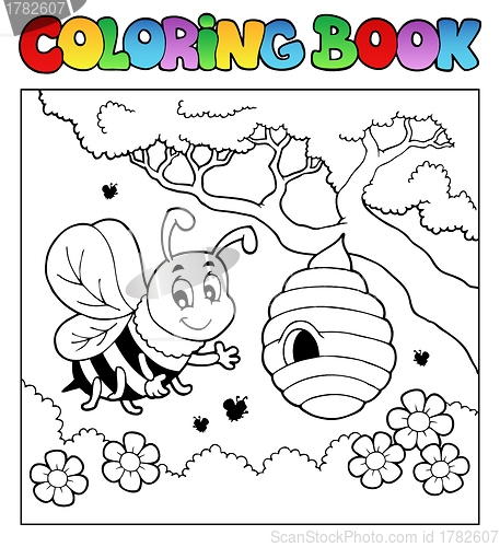 Image of Coloring book bugs theme image 4