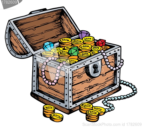 Image of Treasure chest drawing