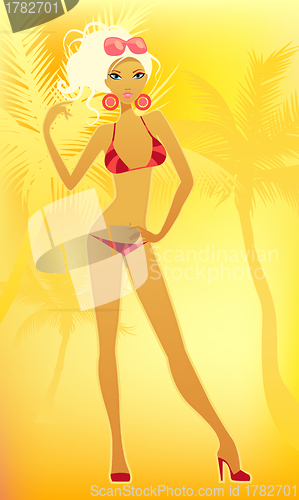 Image of Girl on the beach
