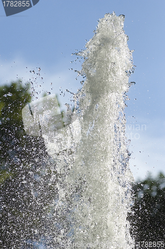 Image of Fountains water on nature background