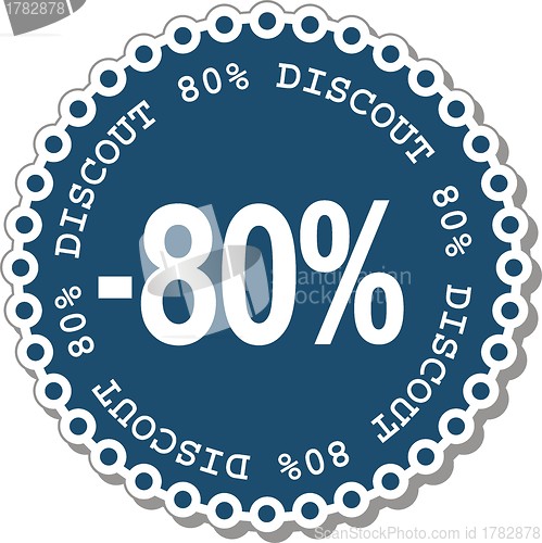 Image of Discount eighty percent