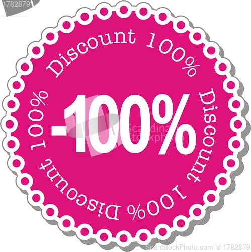 Image of Discount hundred percent