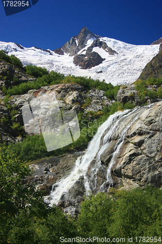 Image of Mountains on a sunny day, the resorts of the Caucasus