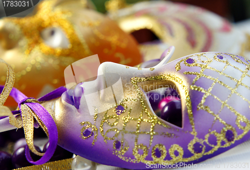 Image of Venetian carnival masks