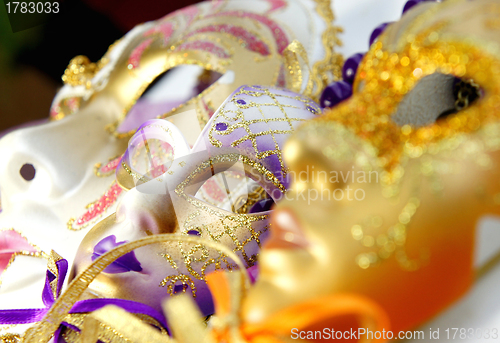 Image of Venetian carnival masks