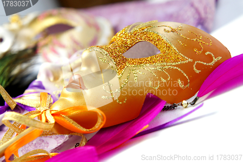 Image of Venetian carnival masks