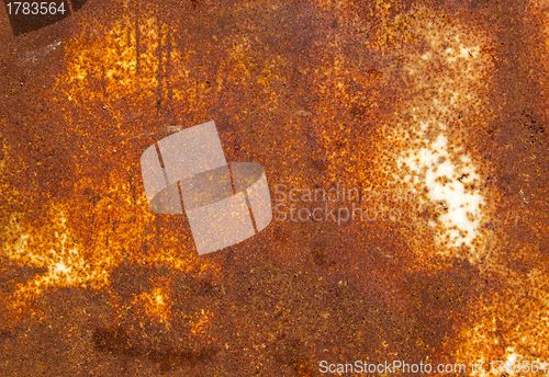 Image of Rusty tin background.