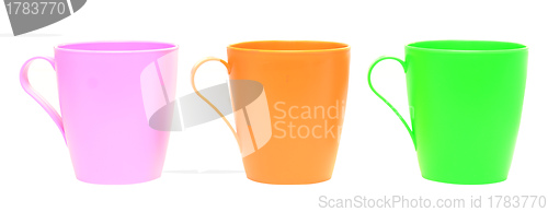 Image of color cups