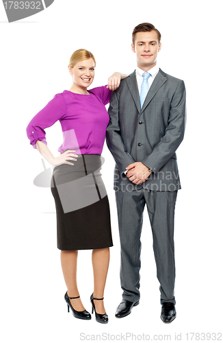 Image of Business team members posing together