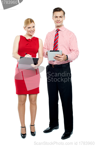 Image of Full length portraits of business people