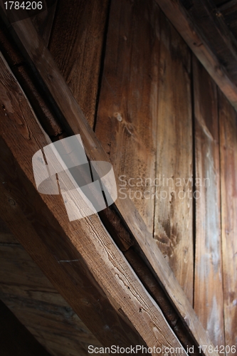 Image of wooden attic