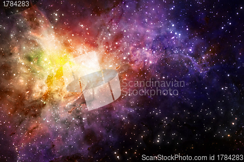 Image of starry background of deep outer space