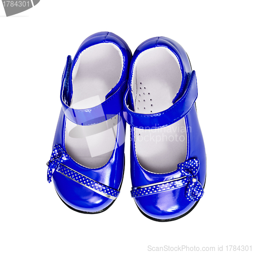 Image of Blue shoes for a child