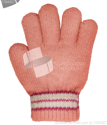 Image of Children's knitted woolen glove