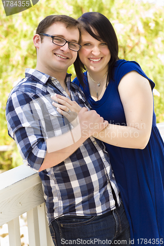 Image of Young Couple Having Fun in the Park