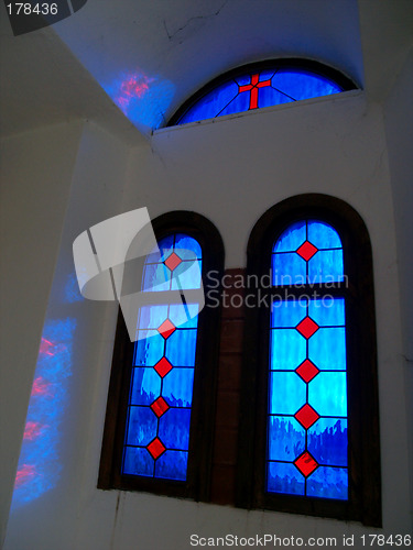 Image of Stained glass Cross