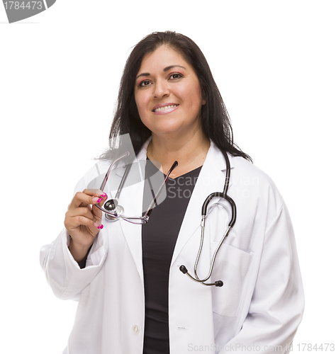 Image of Attractive Female Hispanic Doctor or Nurse