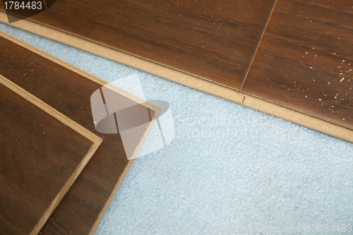 Image of Newly Installed Brown Laminate Flooring