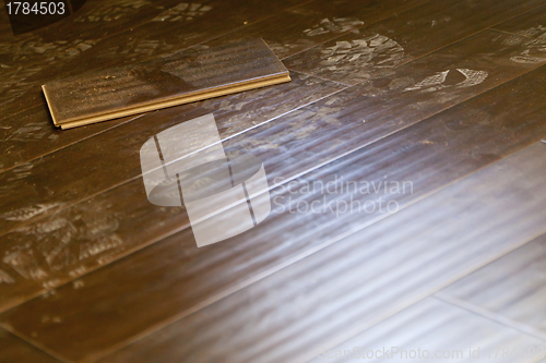 Image of Newly Installed Dusty Brown Laminate Flooring