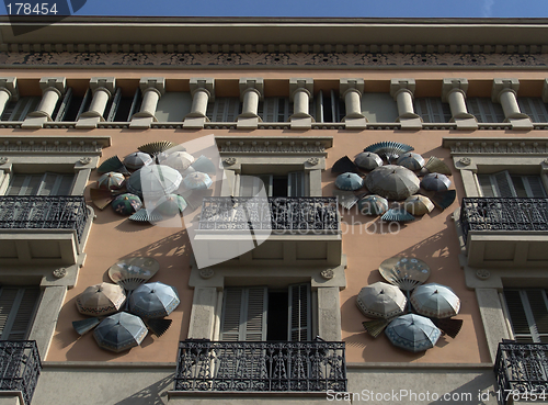 Image of umbrella facade