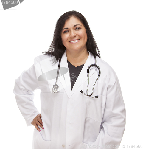 Image of Attractive Female Hispanic Doctor or Nurse