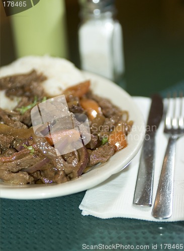 Image of lomo saltado peruvian steak