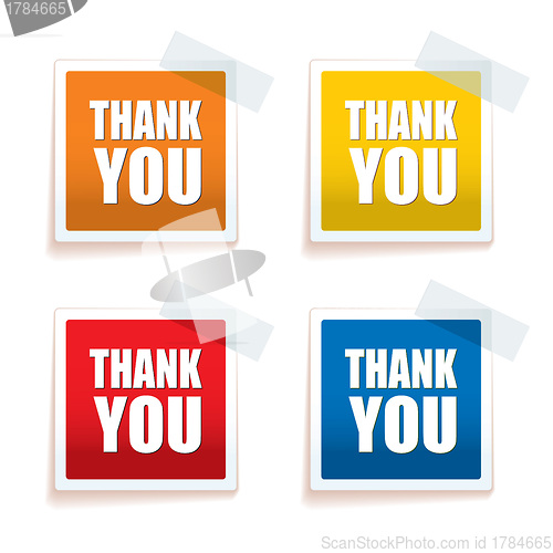 Image of Thank you tag colour