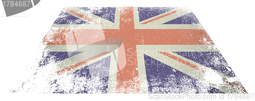 Image of British flag flat