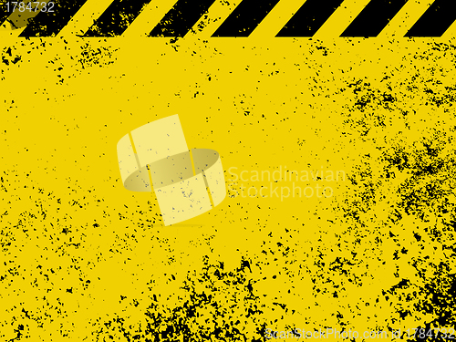 Image of Diagonal hazard stripes texture. EPS 8