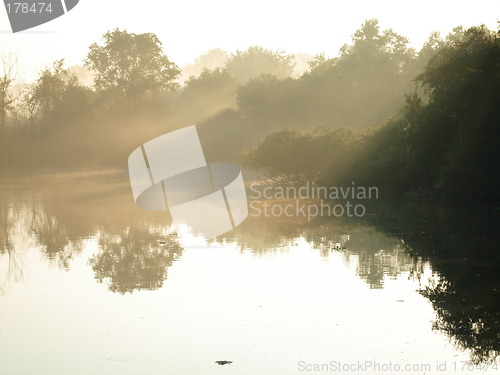 Image of lake at sunrise