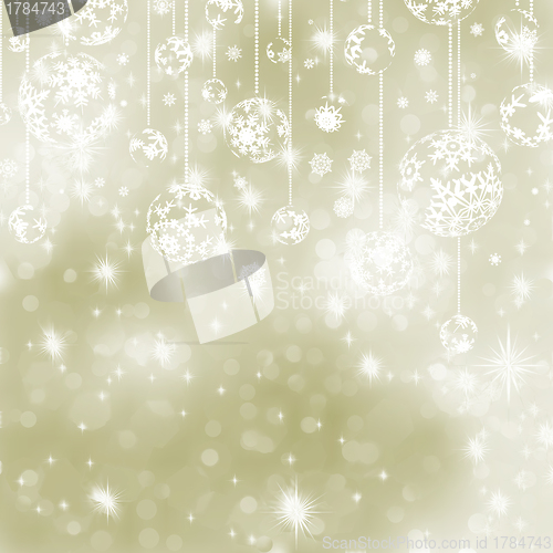 Image of Elegant gold christmas background. EPS 8