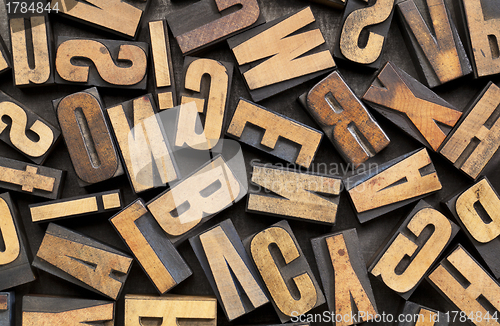 Image of vintage wood type background