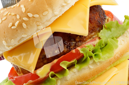 Image of Tasty Cheeseburger clipping path