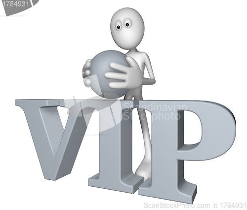 Image of guy and the word vip